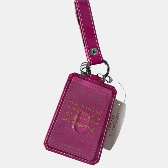 Pink Victoria's Secret Gift Card Holder or Luggage Tag - NWT - Gifts for Her - Picture 2 of 4
